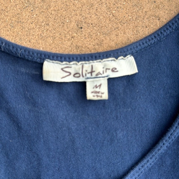 Unique,Blue hombre dress maxi SzM - Picture 6 of 12